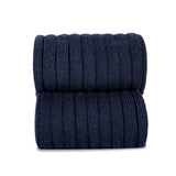 CONDOR SOCKS - Velvet Bow Knee-High in MIDNIGHT BLUE (480)