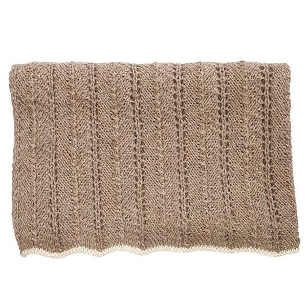 HEIRLOOM Lace 'Alpaca' Blanket - Latte