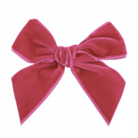 CONDOR - Velvet Hair Bow in CRIMSON (521)