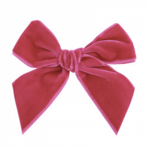 CONDOR - Velvet Hair Bow in CRIMSON (521) [NEW SHADE]