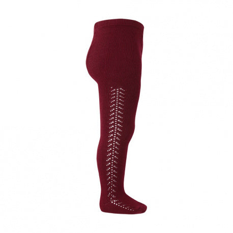 CONDOR TIGHTS - Side Lace in BURGUNDY (572)