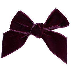 CONDOR - Velvet Hair Bow in GARNET (575)