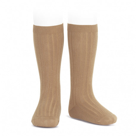 CONDOR SOCKS - Ribbed Knee-High in BUFF (326)