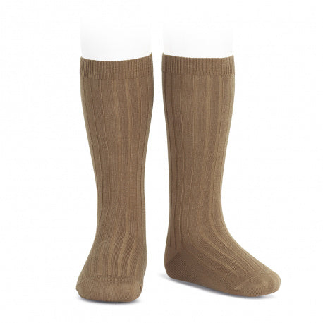 CONDOR SOCKS - Ribbed Knee-High in CEDAR (347)