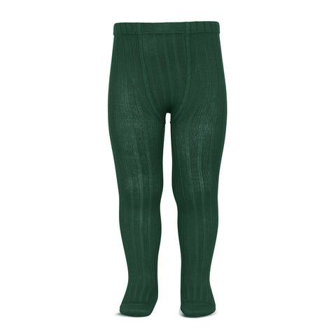 CONDOR TIGHTS - Ribbed in BOTTLE GREEN (780)
