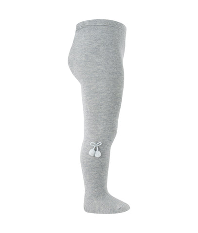 CONDOR TIGHTS - Pom Poms in SILVER MARLE (221)