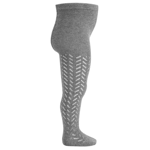 CONDOR TIGHTS - Full Lace in CHARCOAL MARLE (230)