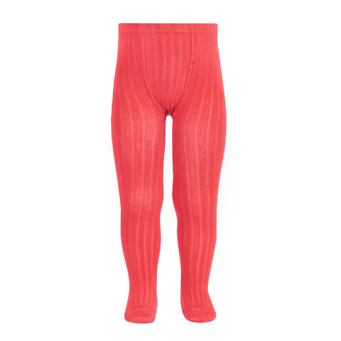 CONDOR TIGHTS - Ribbed in CORAL (589)