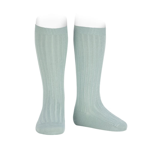 CONDOR SOCKS - Ribbed Knee-High in MIST (495)