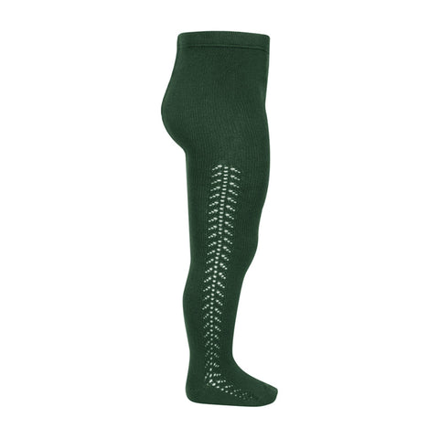 CONDOR TIGHTS - Side Lace in BOTTLE GREEN (780)