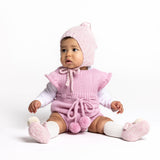 MARGOT 'Alpaca' Frilled Romper - Candy Pink (TWO SIZES LEFT)