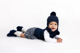 KIP 'Alpaca' Baby Booties - Cloud