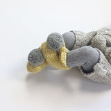 ARLO 'Alpaca' Baby Booties - Marbled Acid Yellow & Silver Pom (TWO SIZES LEFT)