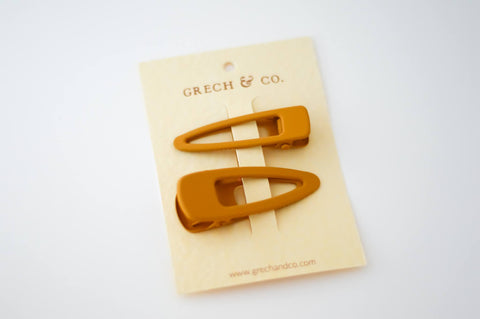 GRECH & CO Matte Clips Set of 2 - Golden (TWO LEFT)