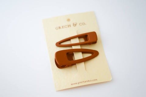 GRECH & CO Matte Clips Set of 2 - Spice