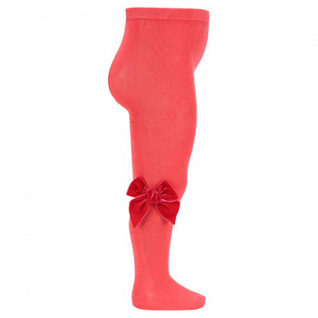 CONDOR TIGHTS - Velvet Bow in CORAL (589)