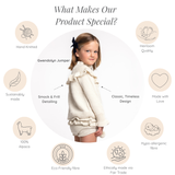 GWENDOLYN Frilled 'Alpaca' Jumper - Cloud