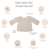 STELLA 'Alpaca' Jumper - Cloud