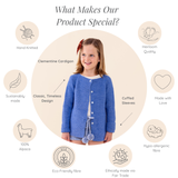 CLEMENTINE 'Alpaca' Cardigan - Azure