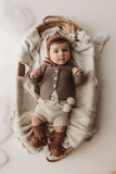 PEARL Baby 'Alpaca' Booties - Solid Terracotta