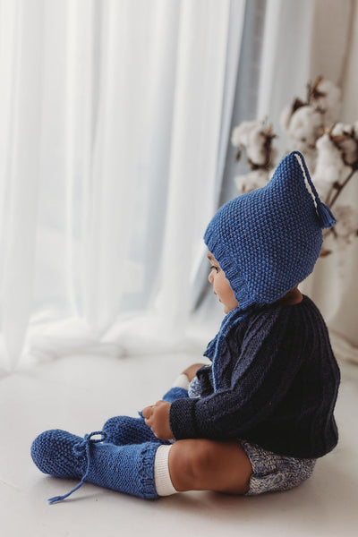 MAXIMUS 'Alpaca' Pixie Hat - Solid Azure