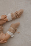 HEIRLOOM LACE 'Baby Alpaca' Booties - Dusty Blush