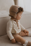 HEIRLOOM LACE 'Baby Alpaca' Bonnet - Dusty Blush