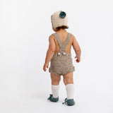 OTIS Pixie 'Pima Cotton' Hat - Linen with Seafoam Pom