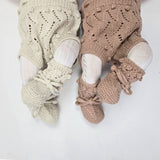 ETIENNE 'Baby Alpaca' Booties - Dusty Blush