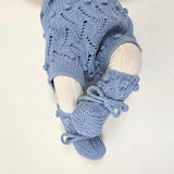 ETIENNE 'Baby Alpaca' Booties - Powder Blue