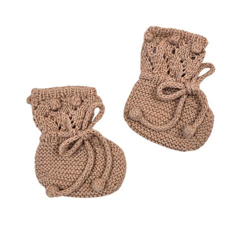 ETIENNE 'Baby Alpaca' Booties - Dusty Blush