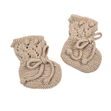 ETIENNE 'Baby Alpaca' Booties - Linen
