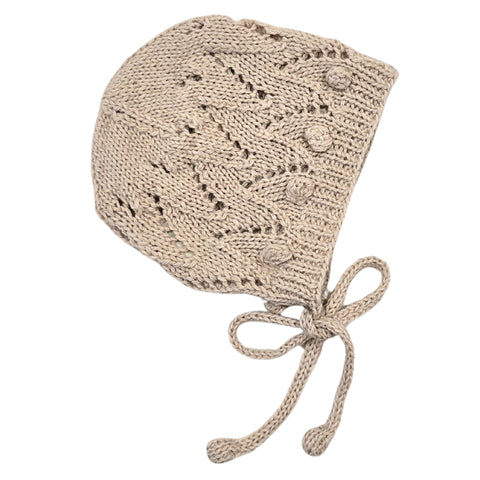 ETIENNE 'Baby Alpaca' Bonnet - Linen