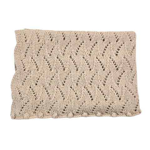 ETIENNE 'Baby Alpaca' Blanket - Linen