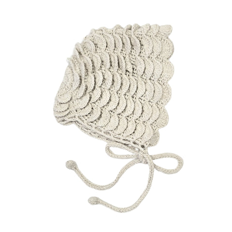 MARISOL Layered 'Baby Alpaca' Bonnet - Cloud