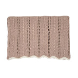 HEIRLOOM LACE 'Baby Alpaca' Blanket - Dusty Blush