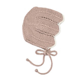 HEIRLOOM LACE 'Baby Alpaca' Bonnet - Dusty Blush