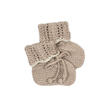 HEIRLOOM LACE 'Baby Alpaca' Booties - Linen