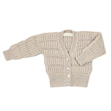 ARTEMIS 'Baby Alpaca' Cardigan - Linen & Cloud