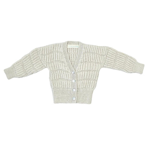 ARTEMIS 'Baby Alpaca' Cardigan - Cloud