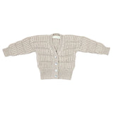 ARTEMIS 'Baby Alpaca' Cardigan - Linen & Cloud