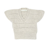 ARTEMIS 'Baby Alpaca' Vest - Cloud