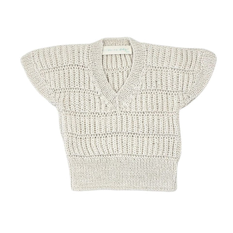 ARTEMIS 'Baby Alpaca' Vest - Cloud
