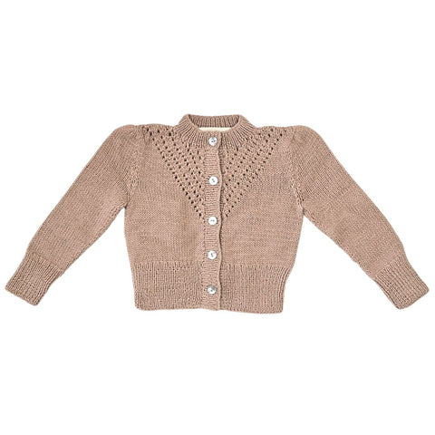 SASKIA 'Baby Alpaca' Cardigan - Dusty Blush