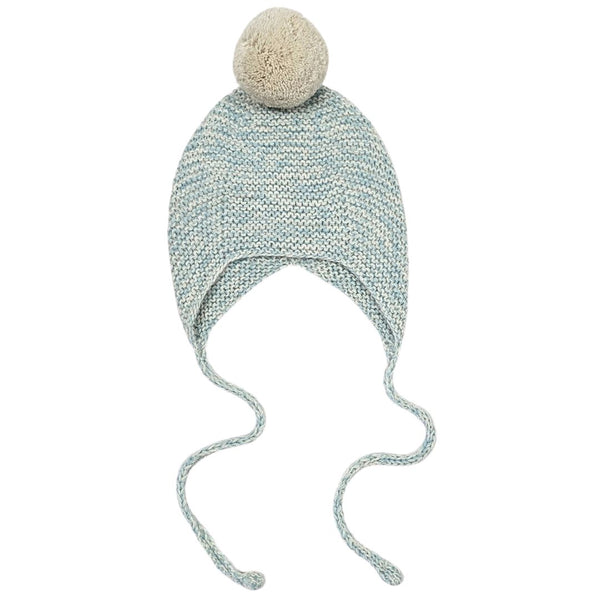 FAIR Pom 'Baby Alpaca' Hat - Mint & Cloud