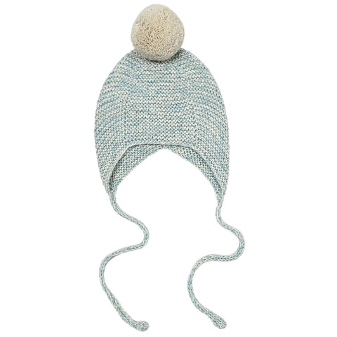 FAIR Pom 'Baby Alpaca' Hat - Mint & Cloud