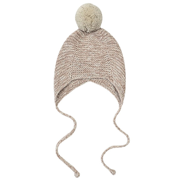 FAIR Pom 'Baby Alpaca' Hat - Dusty Blush & Cloud