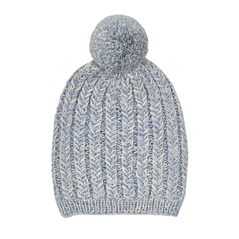 CLOVER 'Baby Alpaca' Hat - Powder Blue & Cloud