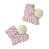 CLEO Pom 'Baby Alpaca' Booties - Pirouette & Cloud