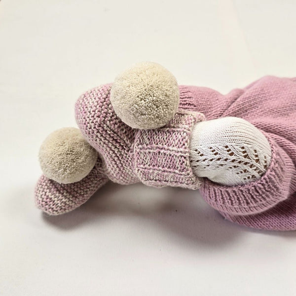 CLEO Pom 'Baby Alpaca' Booties - Pirouette & Cloud